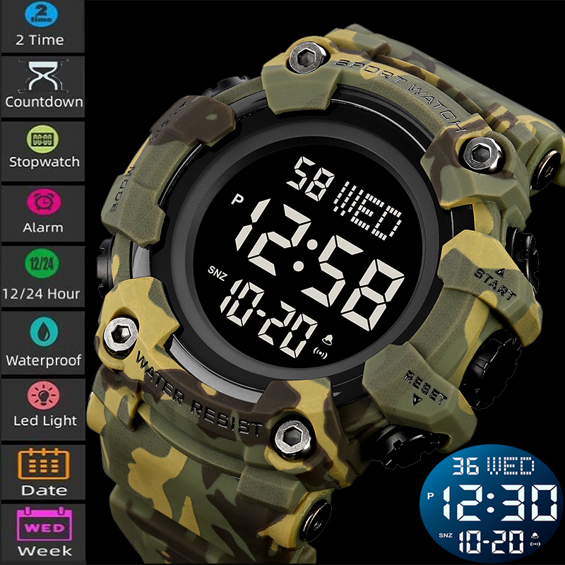 Tide Watch Surf - Skmei-relojes deportivos de lujo para Hombre,