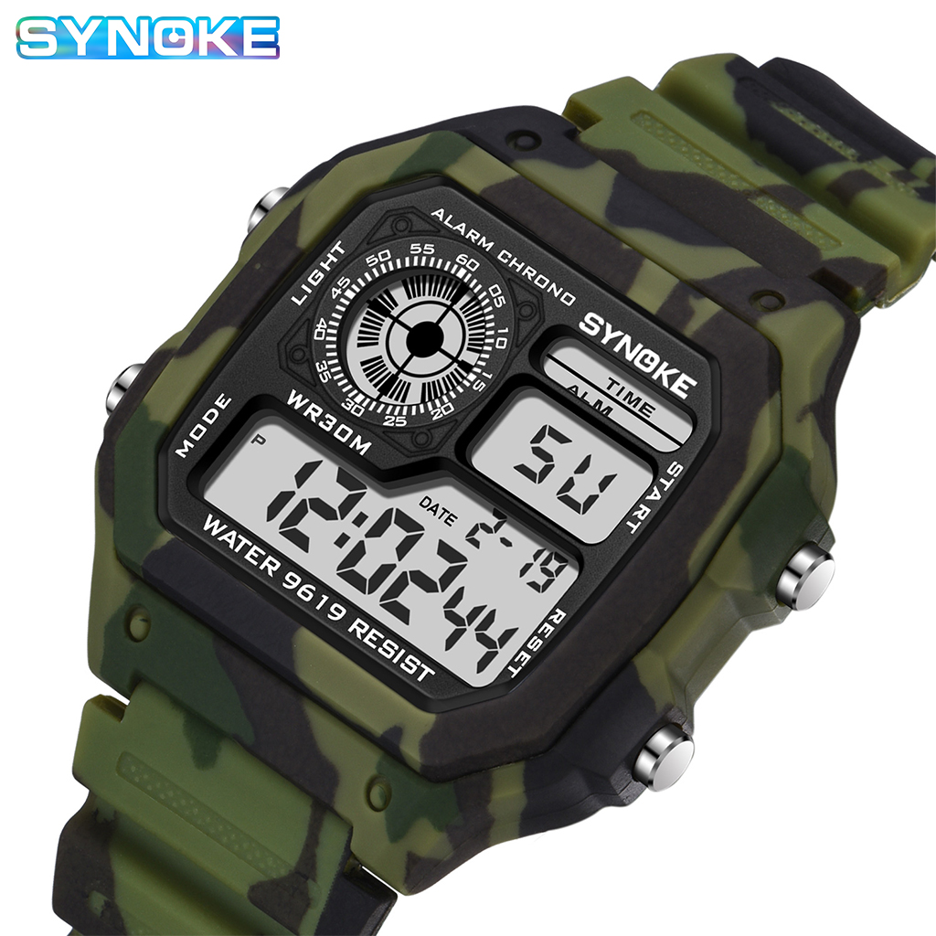 Tide Watch Surf - SYNOKE-reloj digital militar para hombre, reloj