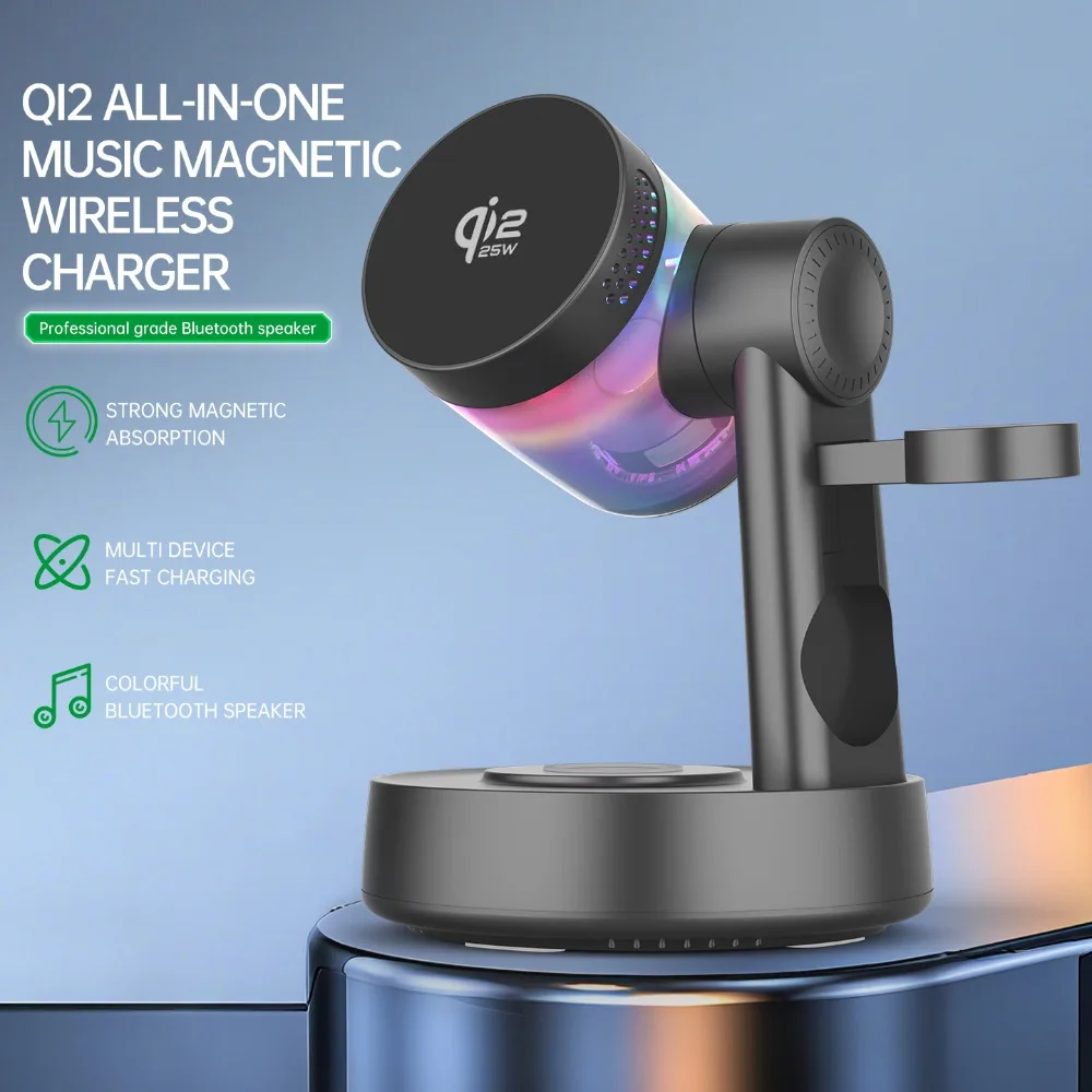 Smartwatch Watches With Bluetooth - Cargador Inalámbrico Magnético Qi2 de 25W