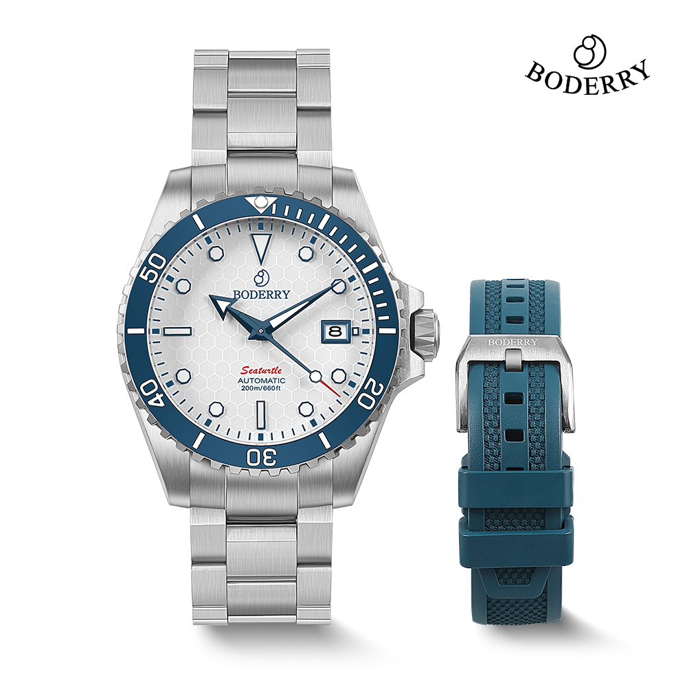 Seiko Watch Prospex - Reloj Boderry de titanio para buzo,