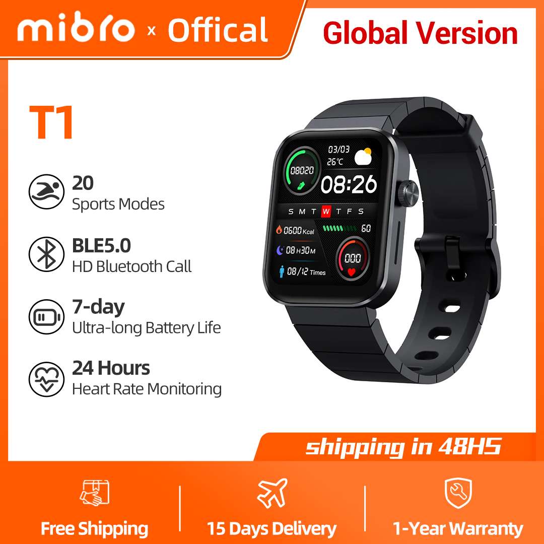 Smartwatch Watches With Bluetooth - Mibro Watch T1 global Edition 1.6