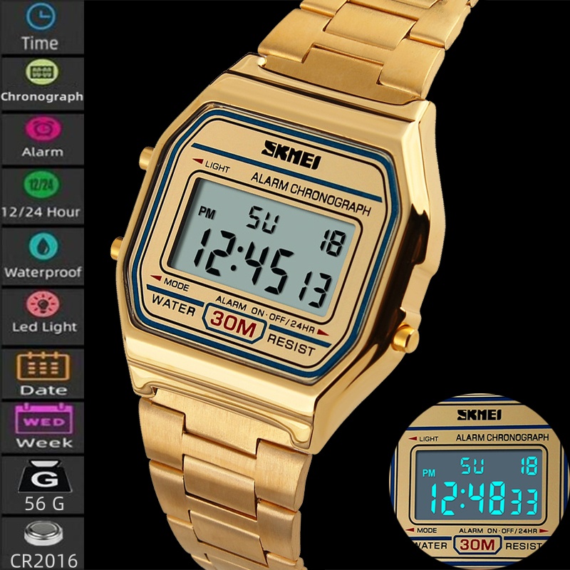 Tide Watch Surf - Relojes de pulsera digitales Skmei Unisex,