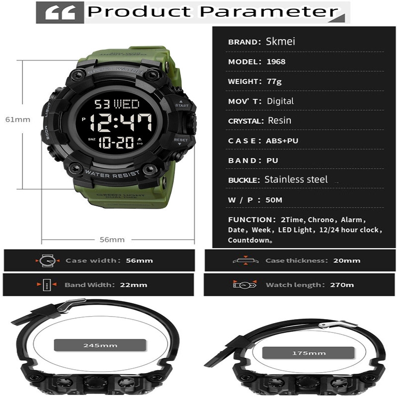 Skmei-relojes deportivos de lu - Tide Watch Surf reseña y precio