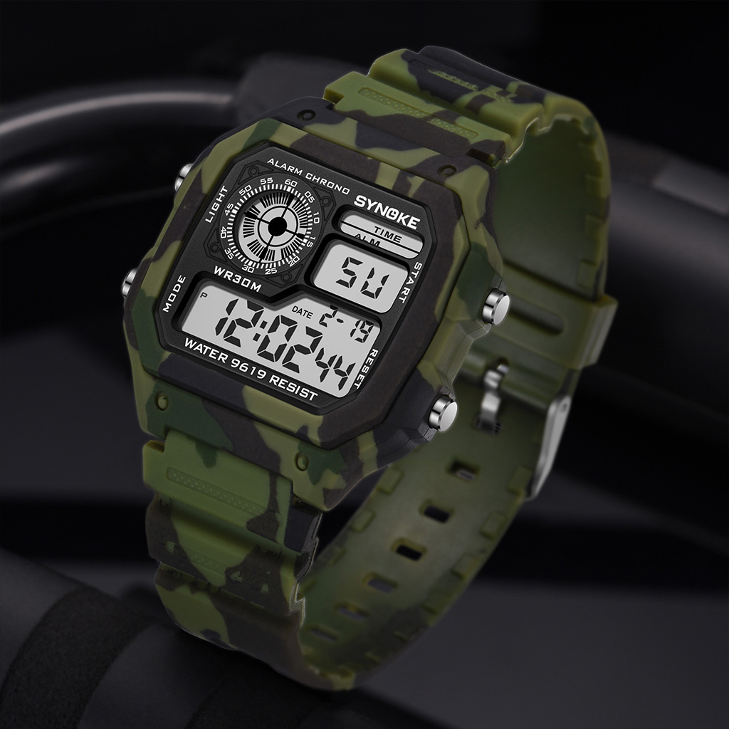 SYNOKE-reloj digital militar p - Tide Watch Surf reseña y precio