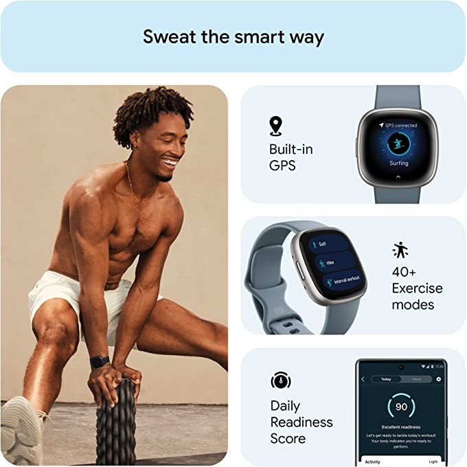 Reloj inteligente Fitbit Versa - Heart Rate Gps Watch reseña y precio