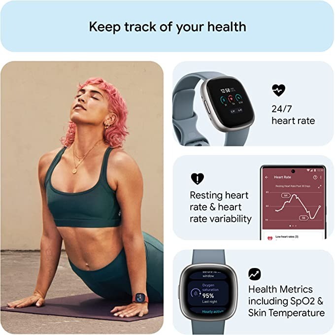 Reloj inteligente Fitbit Versa - Heart Rate Gps Watch reseña y precio