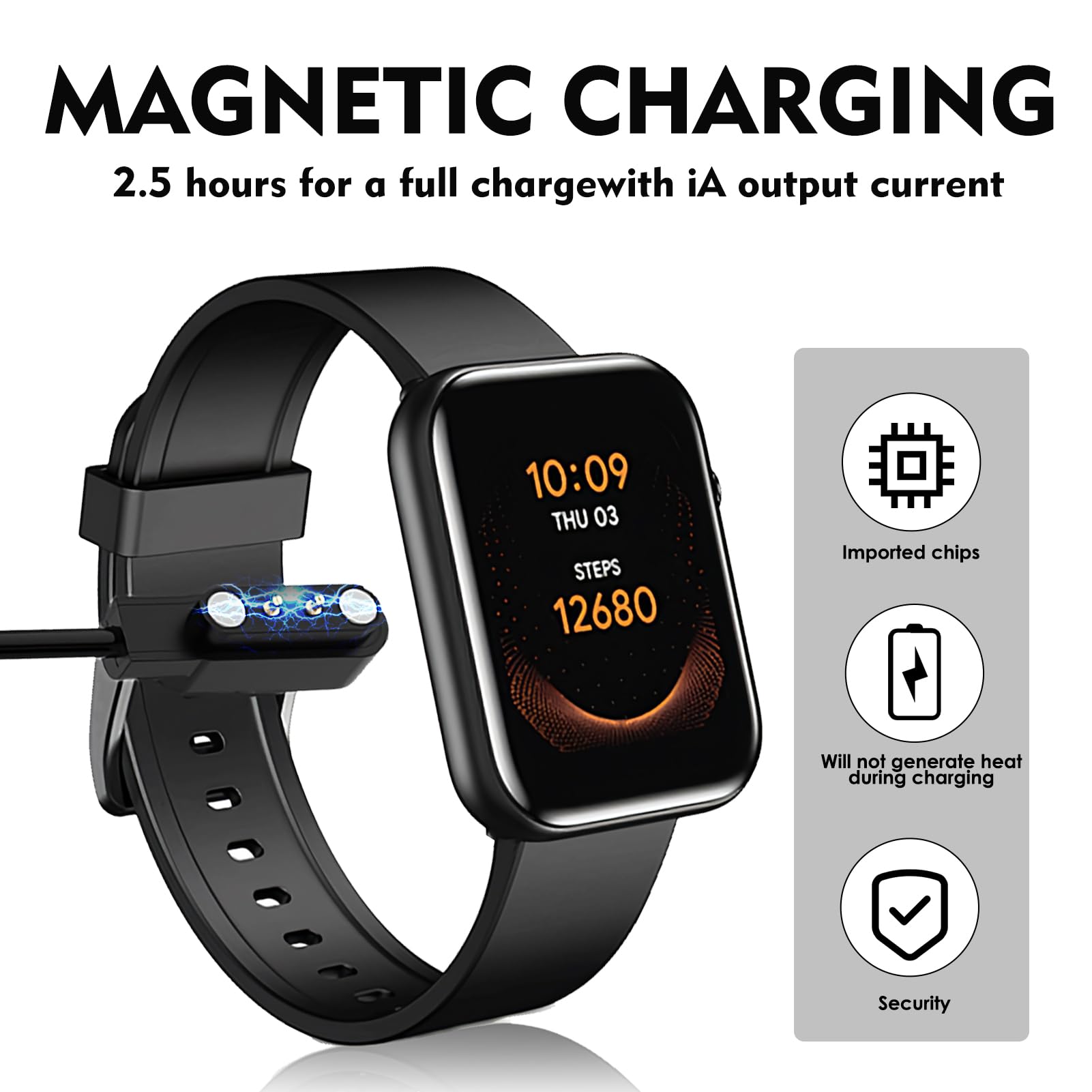 Cable de carga magnético, carg - Smartwatch English reseña y precio