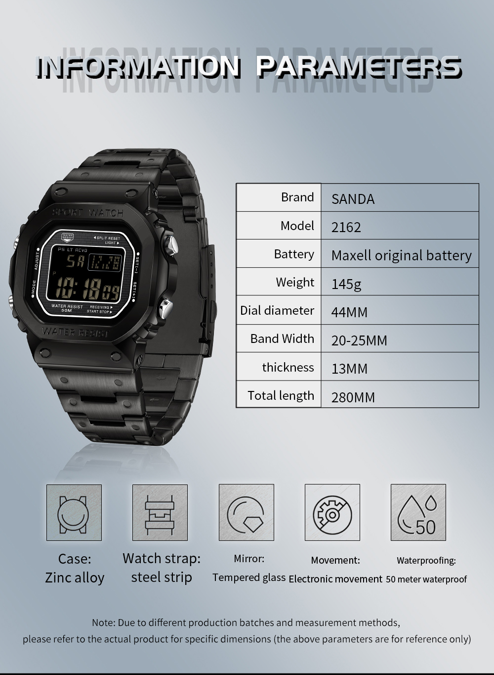 Reloj Digital electrónico SAND - Tide Watch Surf reseña y precio