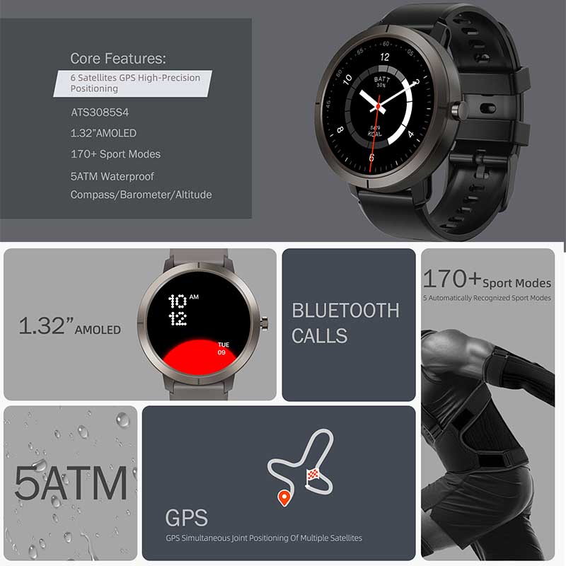 Reloj Inteligente GPS 2026 con - Hybrid Smartwatch reseña y precio