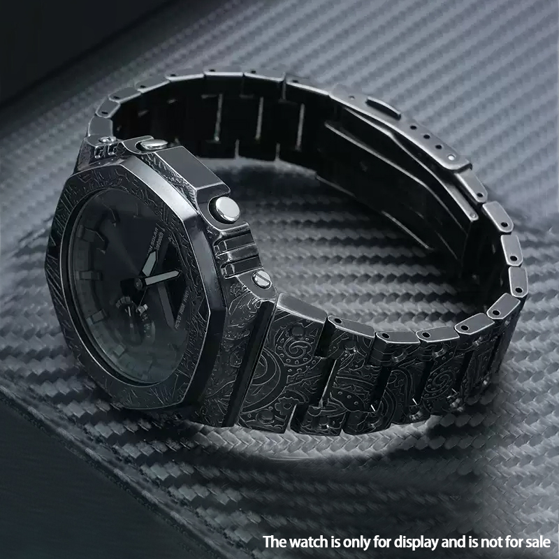 Caja y correa de acero inoxida - Casio Watch G-Shock Ga-2100 reseña y precio