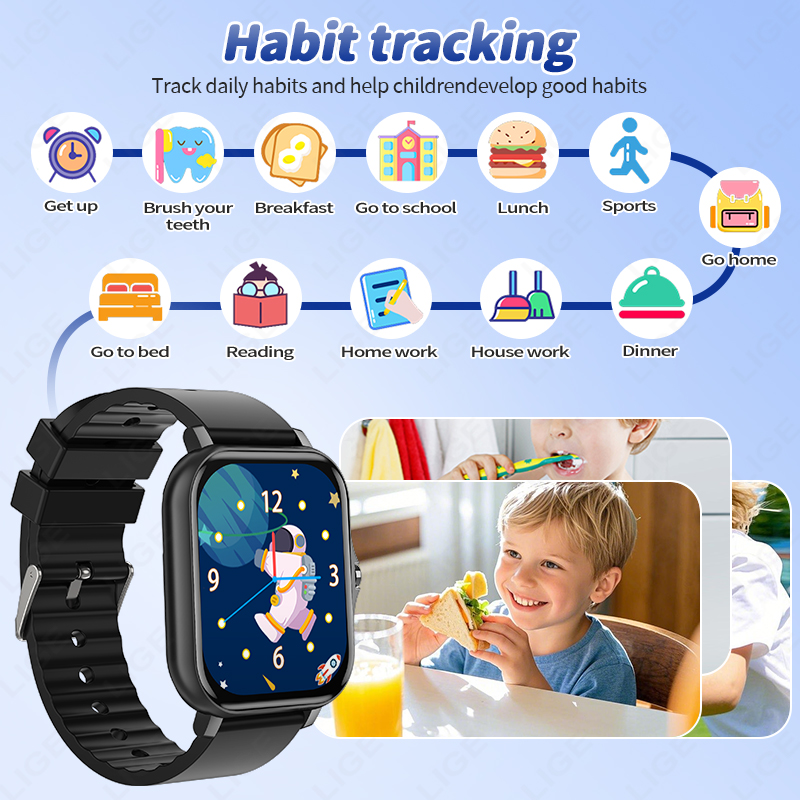 LIGE 2025 Audiolibro niños Sma - Smartwatch Digital Watches For Girls reseña y precio