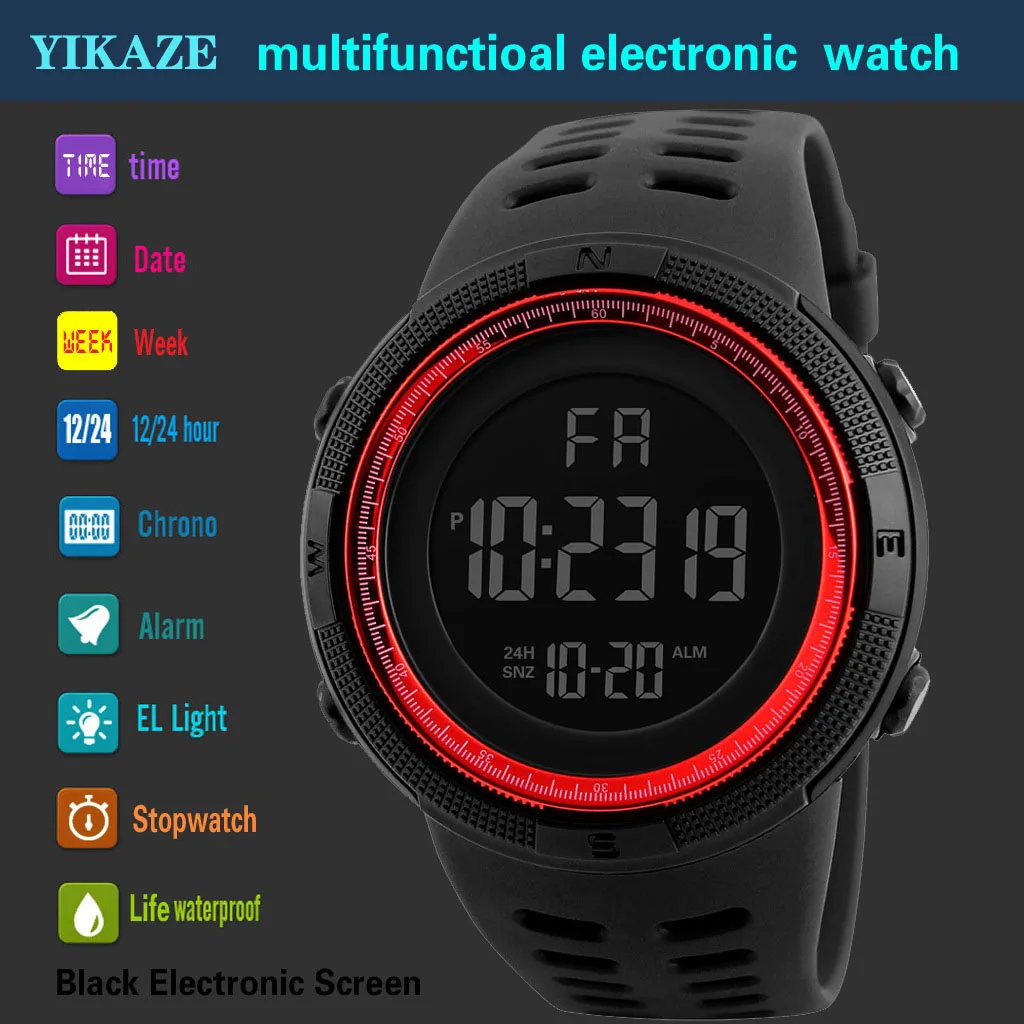 Relojes digitales YIKAZE X01 p - Tide Watch Surf reseña y precio