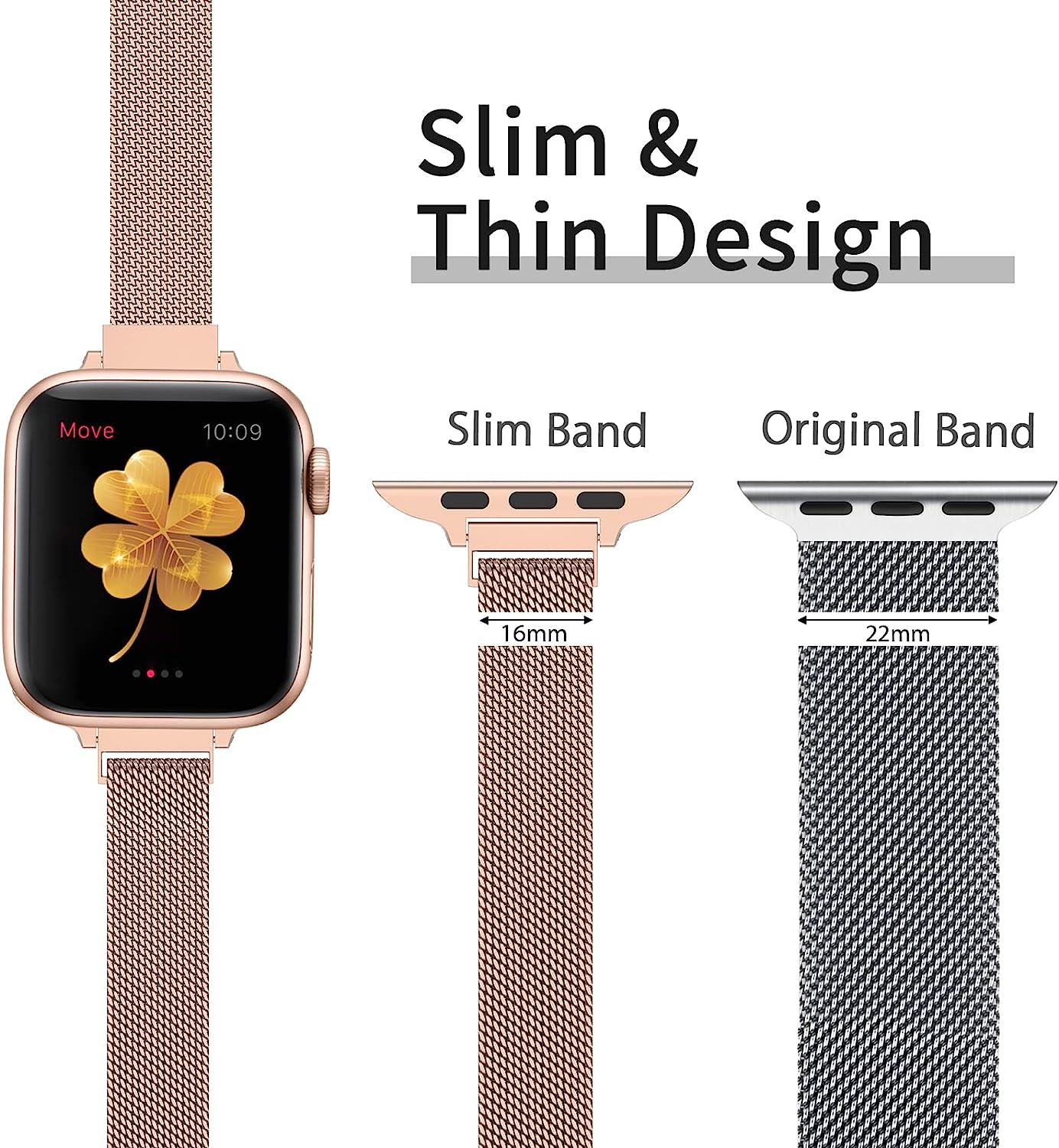 Correa delgada de bucle milané - Smartwatch Slim Watches For Men reseña y precio