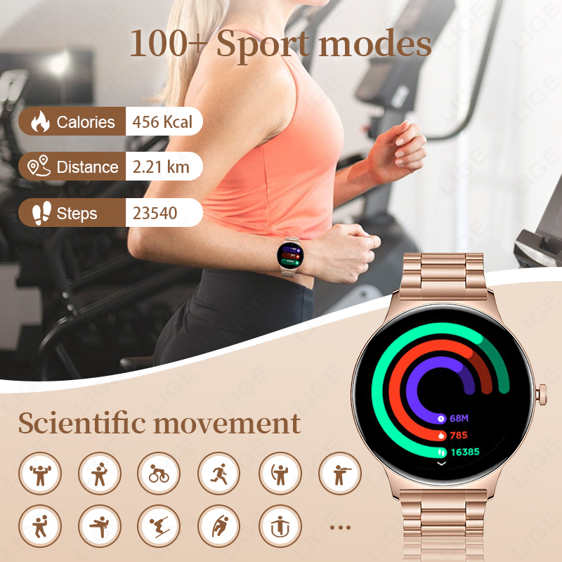 Nuevo reloj inteligente LIGE d - Smartwatch Slim Watches For Men reseña y precio