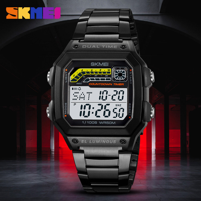 SKMEI-reloj Digital de lujo pa - Tide Watch Surf reseña y precio