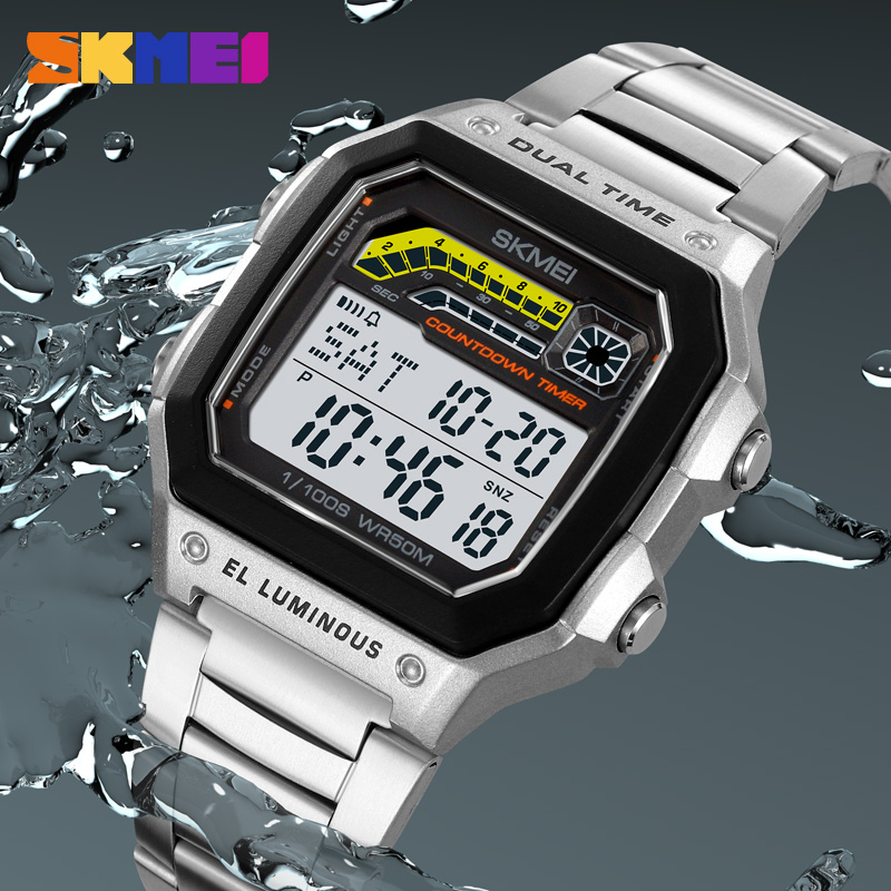 SKMEI-reloj Digital de lujo pa - Tide Watch Surf reseña y precio