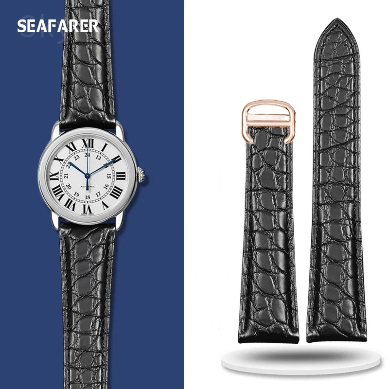Correa de reloj de cuero genui - Cartier Watch Tank reseña y precio