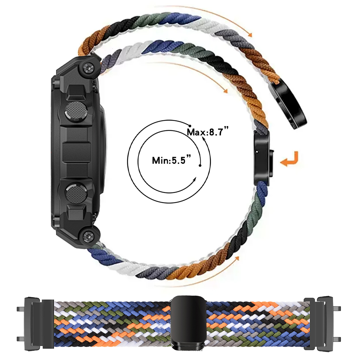 Correa trenzada Solo Loop para - Smartwatch Watches Amazfit reseña y precio