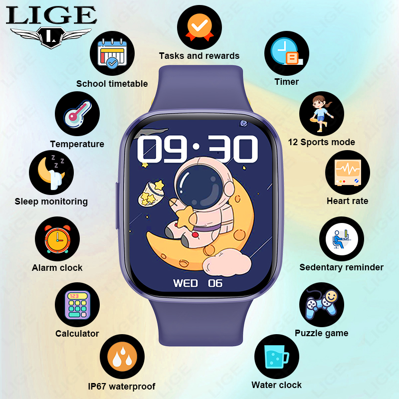 Lige niños reloj inteligente m - Smartwatch Digital Watches For Girls reseña y precio