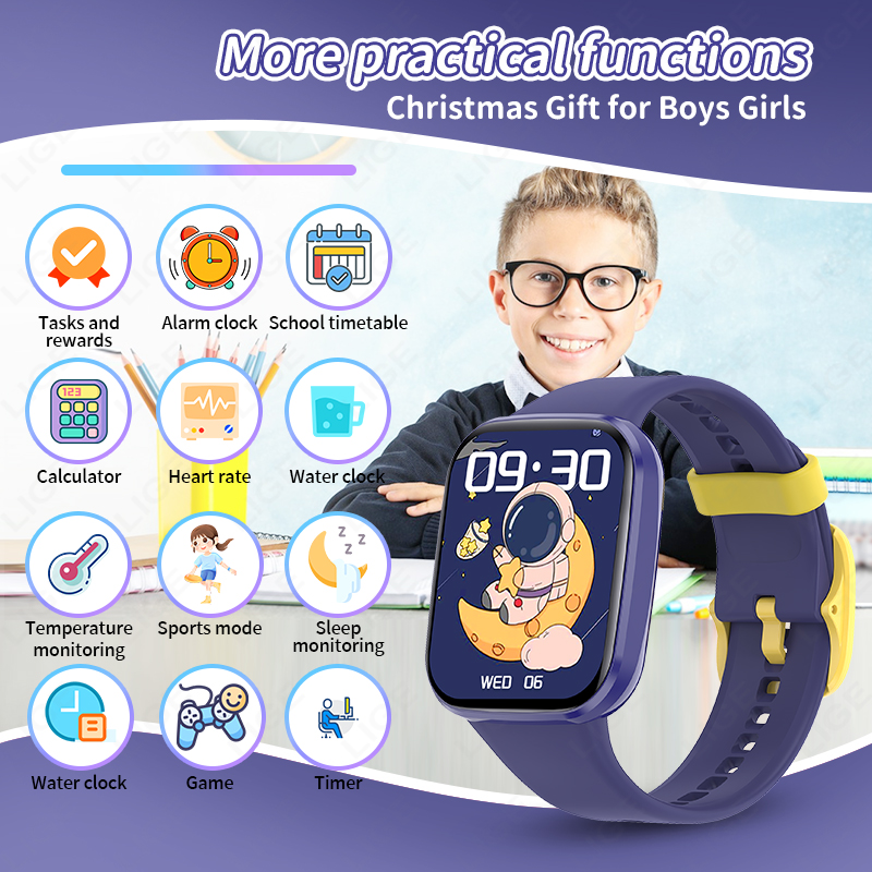 Lige niños reloj inteligente m - Smartwatch Digital Watches For Girls reseña y precio