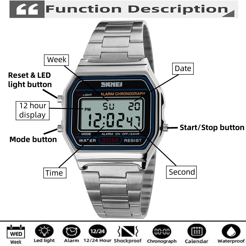 Relojes de pulsera digitales S - Tide Watch Surf reseña y precio