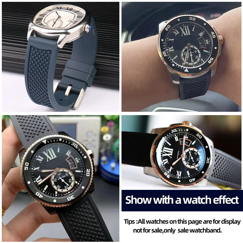 Correa de reloj de goma fluora - Cartier Watch Tank reseña y precio
