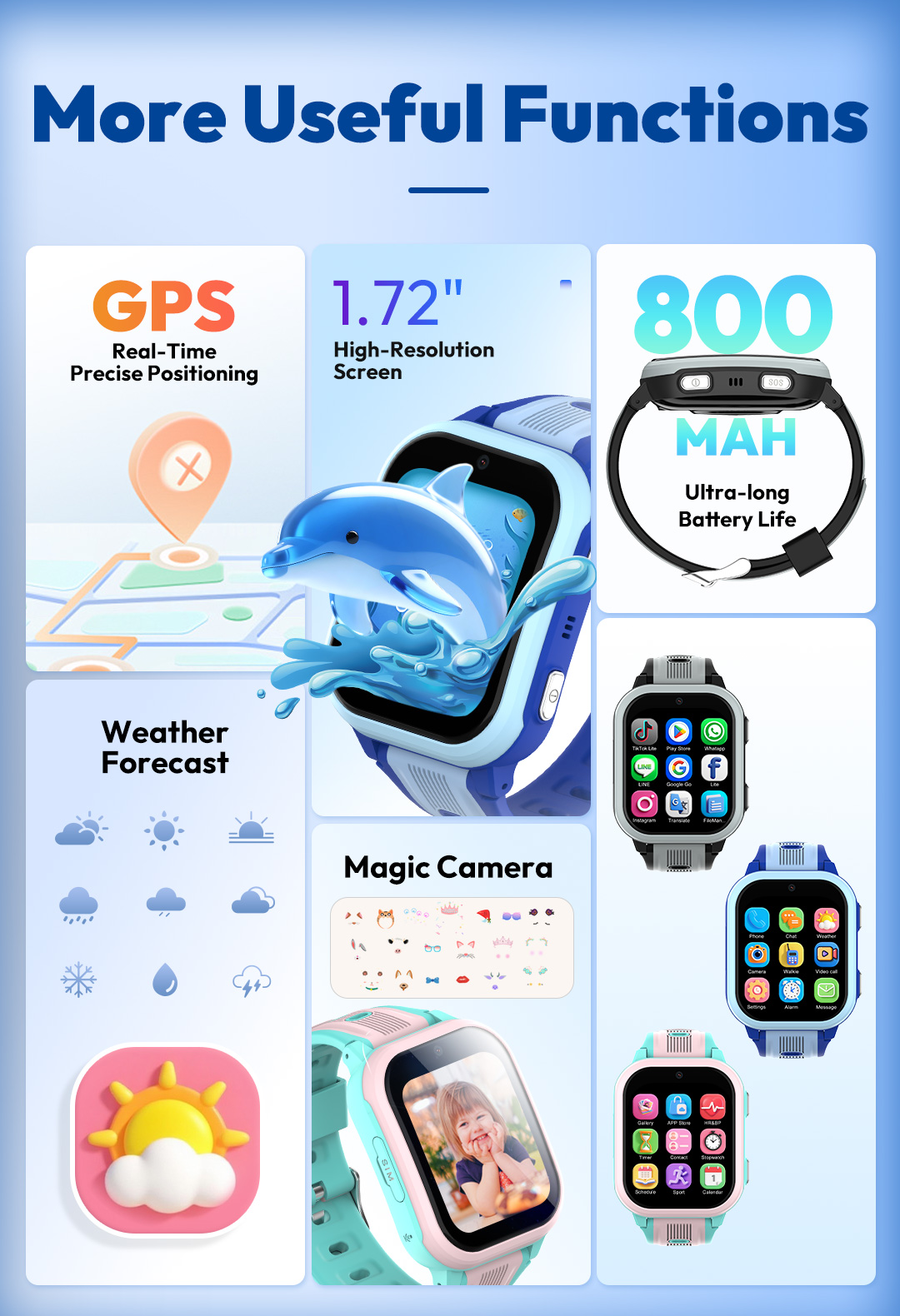 Reloj Inteligente KT41 - Reloj - Smartwatch Watches Gift For Boys With Gps reseña y precio