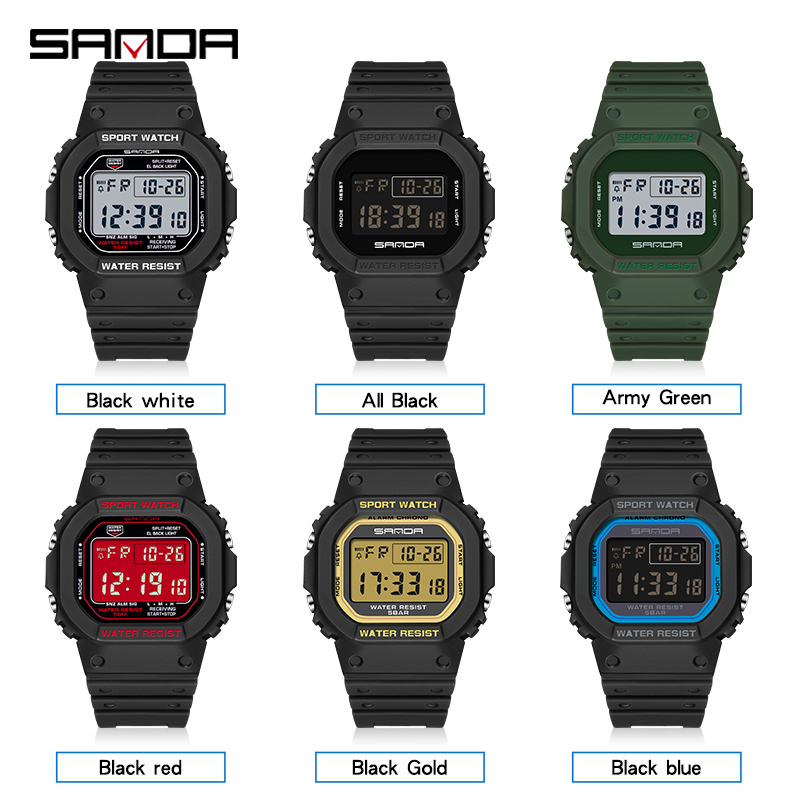 Reloj Digital SANDA estilo G p - Tide Watch Surf reseña y precio