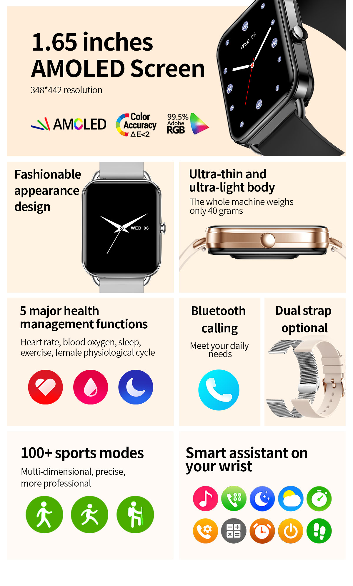 Reloj inteligente 2024 para te - Smartwatch New Watches 2025 reseña y precio