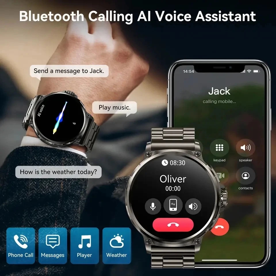 Llamada Bluetooth 360*360 pant - Smartwatch New Watches 2025 reseña y precio